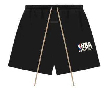 Fear of God Essentials FW24 NBA Sweatshort Black White Logo (Oversized) - 160AL244001F - View 1 | Next Step