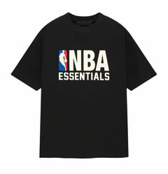 Fear of God Essentials FW24 NBA Tee Vintage Black White Logo (Oversized)