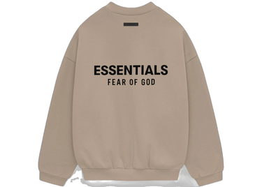 Fear of God Essentials Fleece Crewneck Desert Sand - 192HO246267F - View 1 | Next Step
