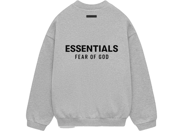 Fear of God Essentials Fleece Crewneck Light Heather Gray - 192HO246268F - View 1 | Next Step
