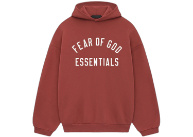 Fear of God Essentials Fleece Hoodie Crimson - 192HO246256F - View 1 | Next Step