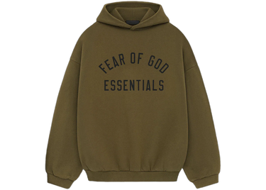 Fear of God Essentials Fleece Hoodie Olive - 192BT246254F - View 1 | Next Step