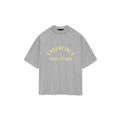 Fear of God Essentials Heavy Jersey Crewneck SS24 Light Heather Grey Tee (Double Oversized) | Next Step