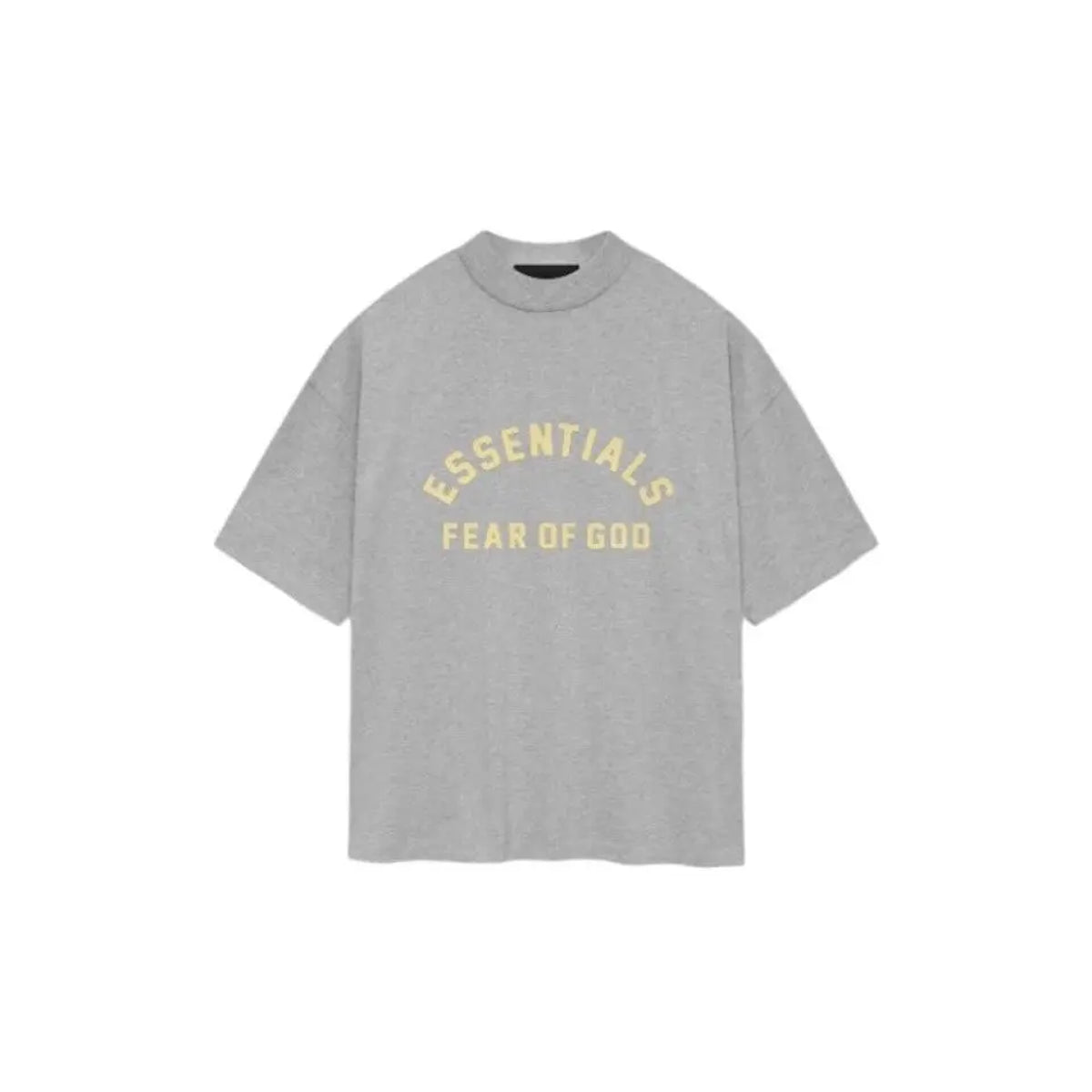 Fear of God Essentials Heavy Jersey Crewneck SS24 Light Heather Grey Tee (Double Oversized)