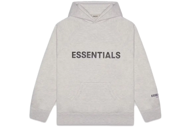Fear of God Essentials Hoodie Applique Logo FW20 Heather Oatmea - FW20 - View 1 | Next Step