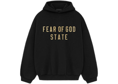 Fear of God Essentials Hoodie FW24 State Black