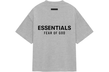 Fear of God Essentials Jersey Crewneck Tee FW24 Light Heather Gray (Oversized) - 125HO244368F - View 1 | Next Step