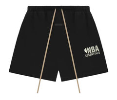 Fear of God Essentials SS25 NBA Sweatshort Black Grey Logo (Oversized)