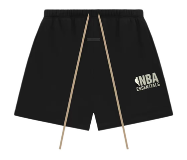 Fear of God Essentials SS25 NBA Sweatshort Black Grey Logo (Oversized) | Next Step