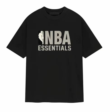 Fear of God Essentials SS25 NBA Tee Vintage Black Grey Logo (Oversized) - 125AL244101F - View 1 | Next Step