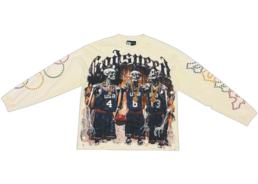Godspeed DreamTeam 24 L/S VVS T-Shirt Bone - godspeed-dreamteam-24-l-s-vvs-tee-bone - View 1 | Next Step