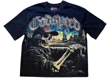 Godspeed Sightseeing T-shirt Black Wash - godspeed-sightseeing-t-shirt-black-wash - View 1 | Next Step