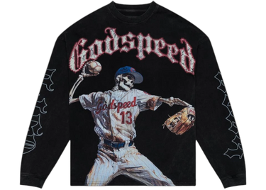 Godspeed Strike Out L/S T-Shirt Black - godspeed-strike-out-l-s-tee-black - View 1 | Next Step