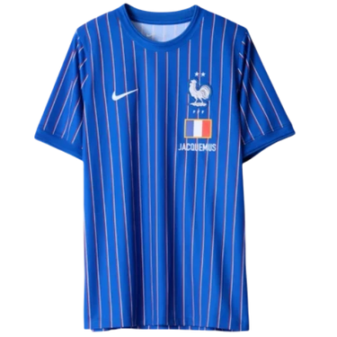 Nike x Jacquemus x France Pre Match Jersey Blue Stripe