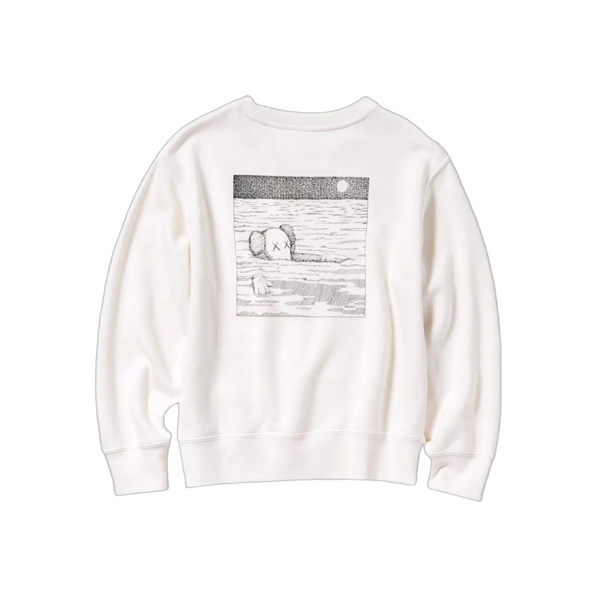 KAWS x Uniqlo Kids Longsleeve Sweatshirt (US Sizing) Off White