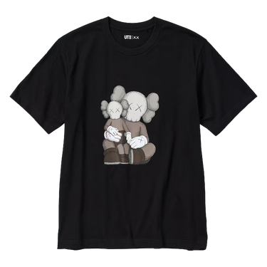 KAWS x Uniqlo T-Shirt Black Graphic | Next Step