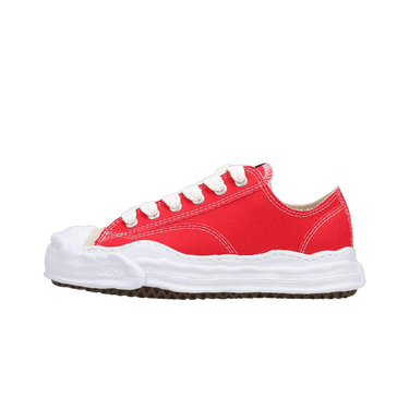 Maison Mihara Yasuhiro Hank OG Sole Canvas Low Red - A05FW702-RED - View 1 | Next Step