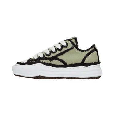Maison Mihara Yasuhiro Peterson OG Sole Canvas Low Frayed Khaki - A09FW721-KHAKI - View 1 | Next Step