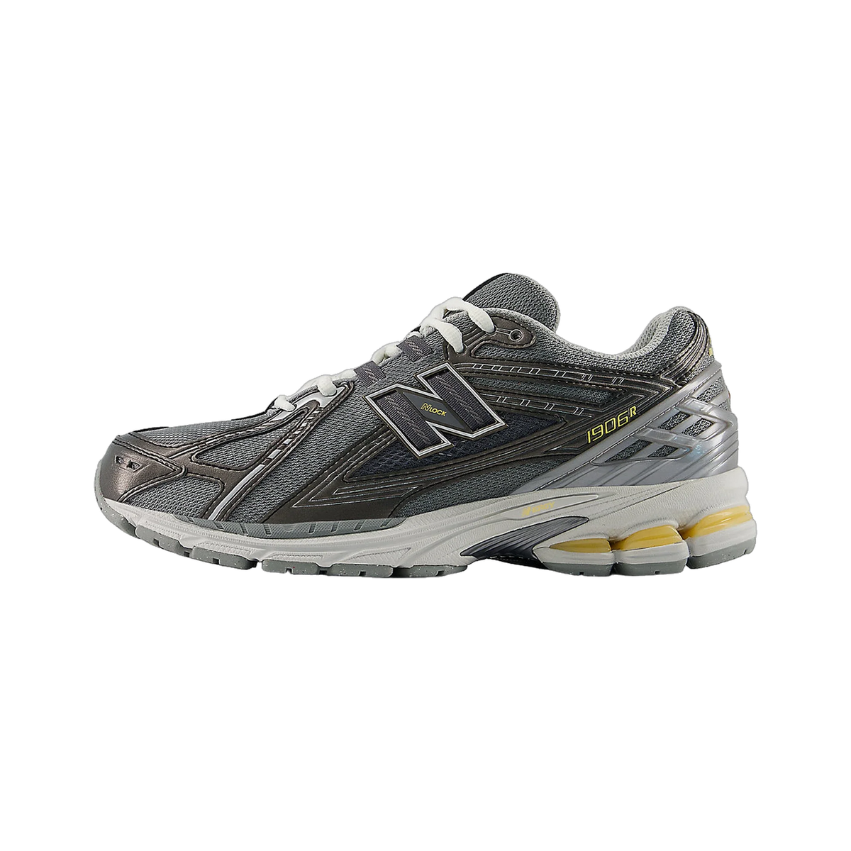New Balance 1906R Slate Grey Black Metallic White Peach