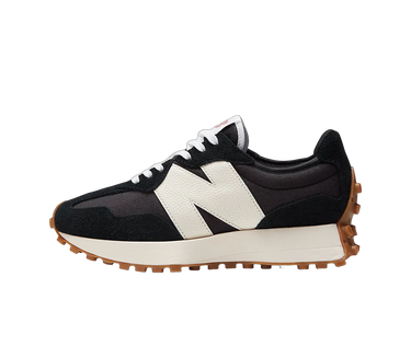 New Balance 327 Black White Gum - WS327BL - View 1 | Next Step