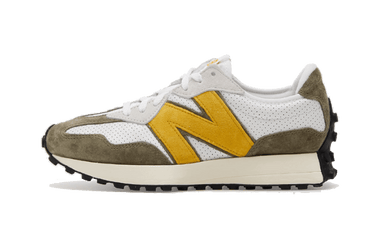 New Balance 327 White Yellow Olive - MS327PO - View 1 | Next Step