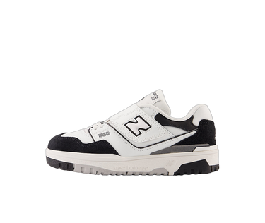 New Balance 550 Bungee Lace White Black Rain Cloud (PS) - PHB550CA - View 1 | Next Step