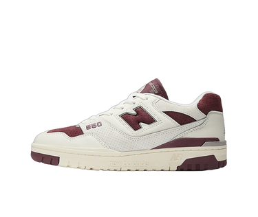 New Balance 550 Sea Salt Classic Crimson | Next Step