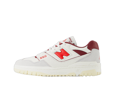 New Balance 550 Sea Salt Grey True Red - BB550EMR - View 1 | Next Step