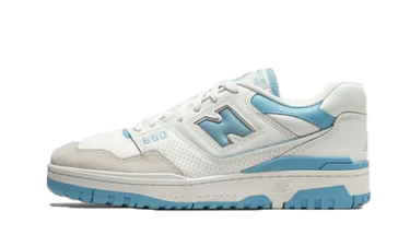 New Balance 550 White Blue Haze Rain Cloud - BB550LSB - View 1 | Next Step
