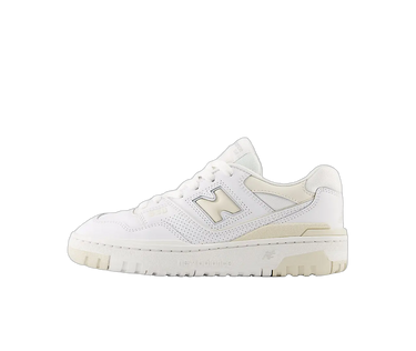 New Balance 550 White Cream Leather - GSB550BK - View 1 | Next Step