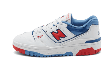 New Balance 550 White True Red Atlantic Blue - GSB550CH - View 1 | Next Step
