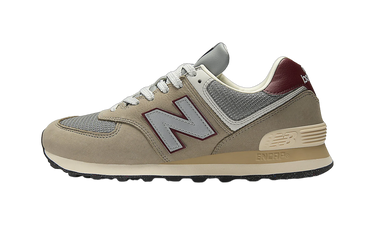 New Balance 574 Arid Stone Monarch Burgundy - U574SKB - View 1 | Next Step