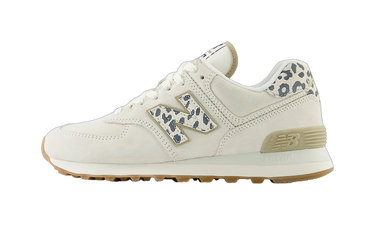 New Balance 574 Sea Salt Leopard Gum - WL574XD2 - View 1 | Next Step