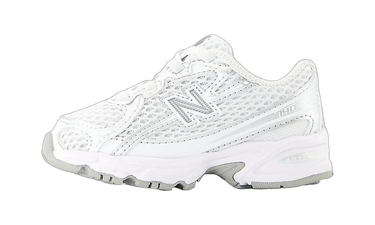 New Balance 740 Bungee Lace White Silver Metallic (TD) - IZ740WM - View 1 | Next Step