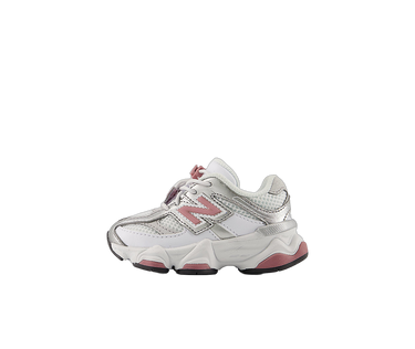 New Balance 9060 Bungee Lace White Rosewood Silver (TD) | Next Step