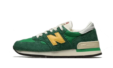 New Balance 990 V1 Made In USA Green Gold - M990GG1 - View 1 | Next Step