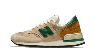 New Balance 990 V1 Made In USA Tan Green - M990TG1 - View 1 | Next Step