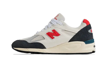 New Balance 990 V2 Made In USA Navy Sea Salt - M990TA2 - View 1 | Next Step