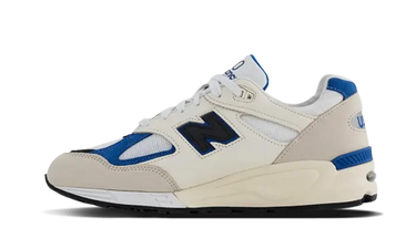 New Balance 990 V2 Made In USA White Blue - M990WB2 - View 1 | Next Step