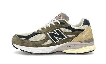 New Balance 990 V3 Made In USA Green Cream - M990TO3 - View 1 | Next Step