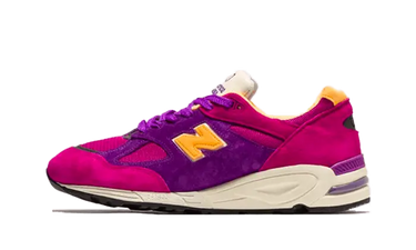 New Balance 990v2 Made In USA Teddy Santis Purple Yellow - M990PY2 - View 1 | Next Step