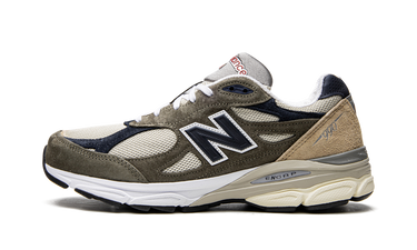 New Balance 990v3 MiUSA Grey Blue Olive - M990TO3 - View 1 | Next Step