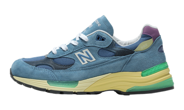 New Balance 992 MiUSA Sea Stone Green Apple - U9929NF - View 1 | Next Step