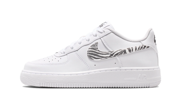 Nike Air Force 1 GS Zebra Swoosh - IV5823-100 - View 1 | Next Step