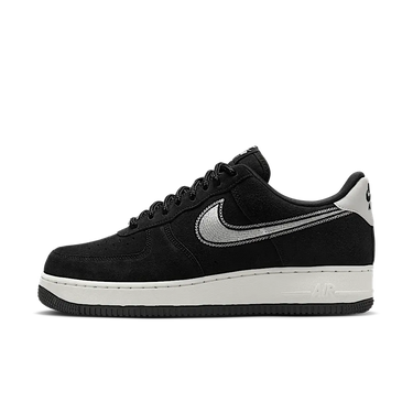 Nike Air Force 1 Low '07 LV8 Black Sail Embroidered Swoosh - HJ4465-001 - View 1 | Next Step