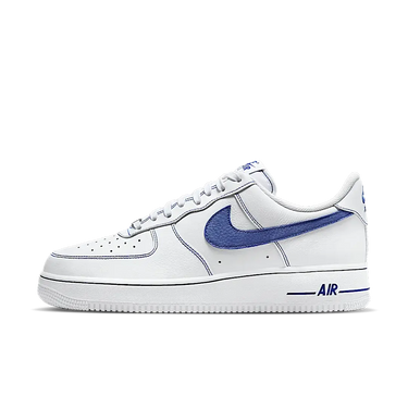 Nike Air Force 1 Low '07 LV8 White Deep Royal Blue - HQ2037-100 - View 1 | Next Step