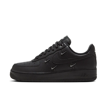 Nike Air Force 1 Low '07 LX Black Silver Mini Swoosh - HQ1180-001 - View 1 | Next Step