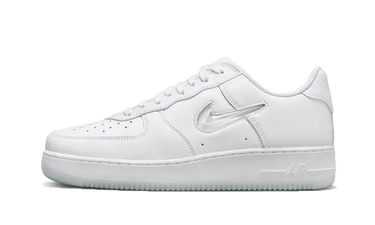 Nike Air Force 1 Low '07 Retro Color of the Month Jewel Swoosh Triple White - FN5924-100 - View 1 | Next Step
