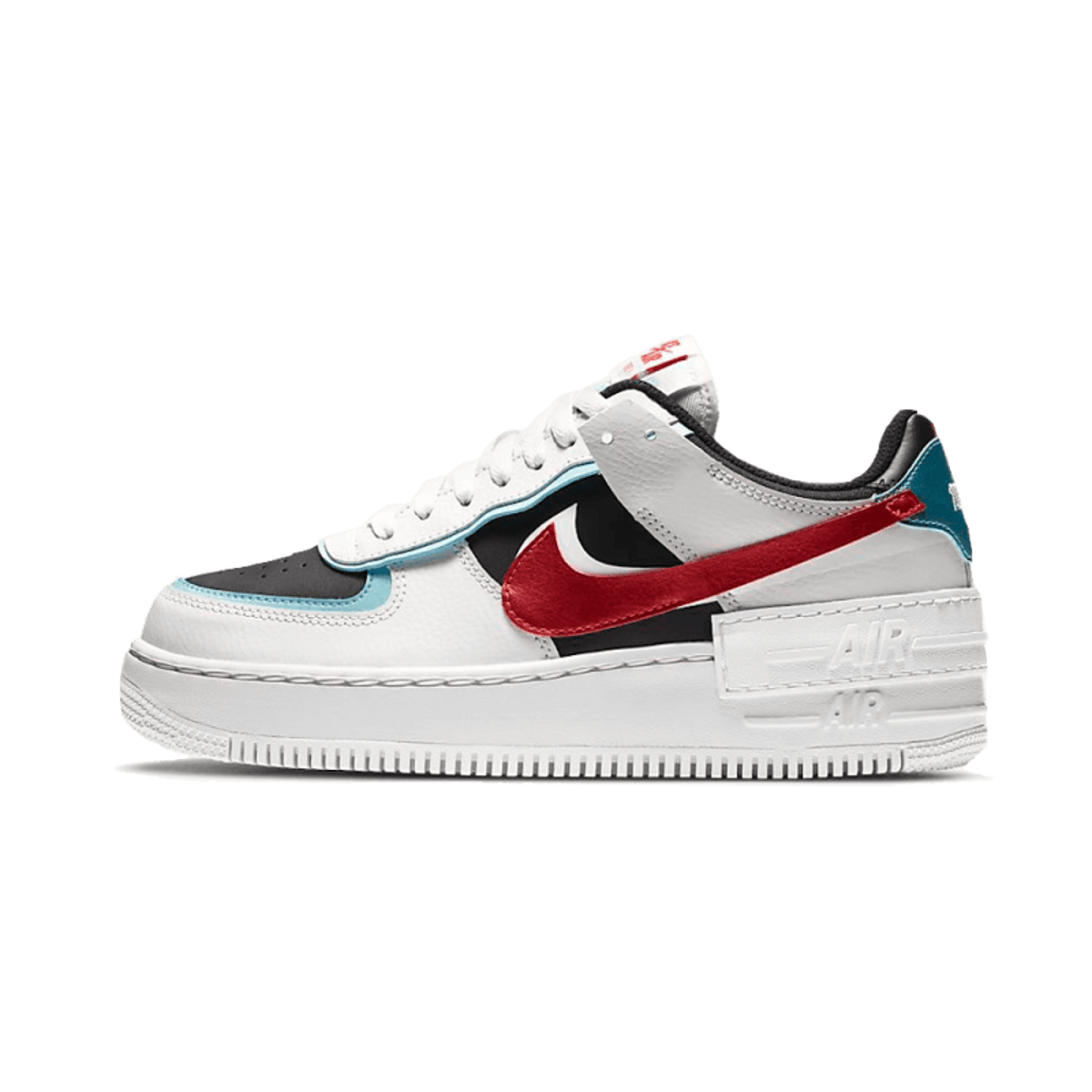 Nike Air Force 1 Low Shadow Bleached Aqua Chile Red (Women's)