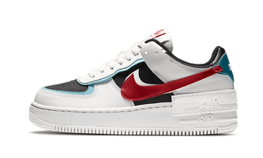 Nike Air Force 1 Low Shadow Bleached Aqua Chile Red - DA4291-100 - View 1 | Next Step